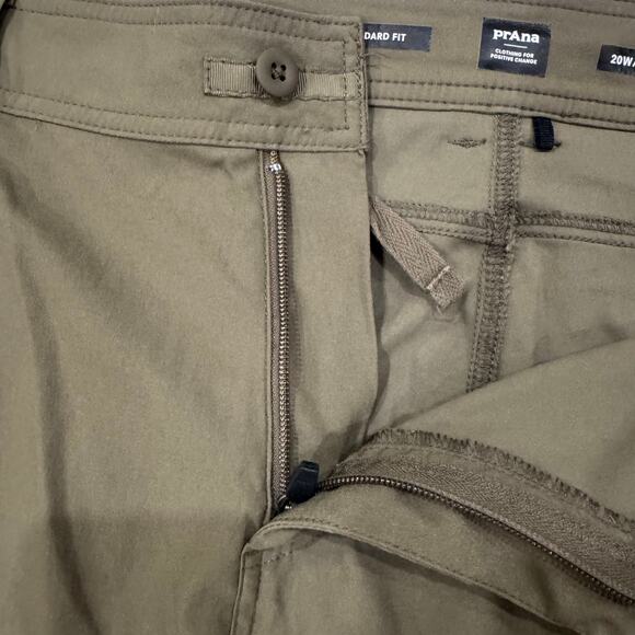 prAna Halle Pant Plus II Olive Green Women’s 20W ReZion Stretch Hiking Pants - Picture 3 of 12